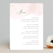 "Softly Layered" - Menus in Blush by Everett Paper Goods - Front