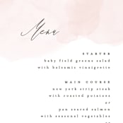 "Softly Layered" - Menus in Blush by Everett Paper Goods - Detail