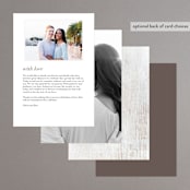 "Barnwood" - Menus in Ash by Hooray Creative - Back of Card Options