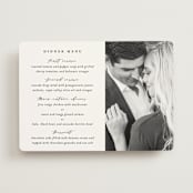 "Classically Us" - Menus in Cotton by Simona Camp - Front