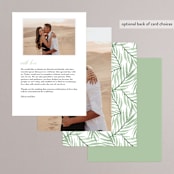 "Botanical Seal" - Menus in Pastel by Kristen Smith - Back of Card Options