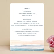 "Sea and Sand" - Menus in Cortez by Jenny Partrite - Front
