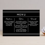"Vesperum" - Menus in Slate by GeekInk Design - Front