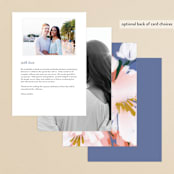 "romance in spring" - Menus in Olive by Angela Marzuki - Back of Card Options