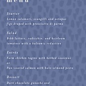 "romance in spring" - Menus in Olive by Angela Marzuki - Detail