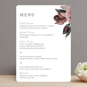 "floral corner" - Menus in Marsala by Cass Loh - Front