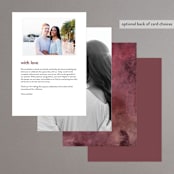 "floral corner" - Menus in Marsala by Cass Loh - Back of Card Options