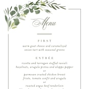 "Ensconce" - Menus in Leaf by Kristie Kern - Detail