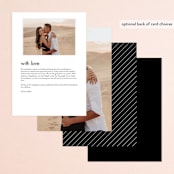 "Between the Lines" - Menus in Blazer by Fine and Dandy Paperie - Back of Card Options