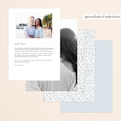 "Midnight Snowfall" - Menus in Navy by Alethea and Ruth - Back of Card Options
