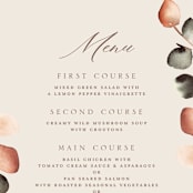 "Bella Mia" - Menus in Autumn by Petra Kern - Detail