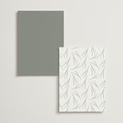 "Amorino" - Menus in Sage by Petra Kern - Back of Card Options