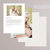 "Classic Monogram" - Menus in Cream by Carolyn MacLaren - Back of Card Options