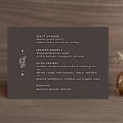 "Herb Garden" - Menus in Taupe by Sarah Brown - Front