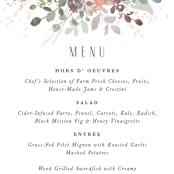 "Golden Hour" - Menus in Water Lily by Jennifer Wick - Detail