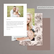 "set in stone" - Menus in Dusty Rose by Mansi Verma - Back of Card Options