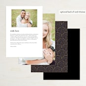 "Monogram a la Mode" - Menus in Midnight by Hooray Creative - Back of Card Options