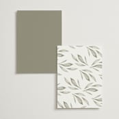 "Whispered Leaves" - Menus in Leaf by Kristie Kern - Back of Card Options