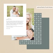 "Serafina" - Menus in Sage by Melanie Kosuge - Back of Card Options