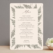"Woodland Garden" - Menus in Mahogany by Susan Moyal - Front