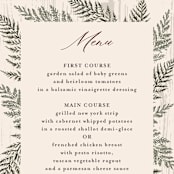 "Woodland Garden" - Menus in Mahogany by Susan Moyal - Detail