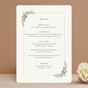 "Green Wreath" - Menus in Champagne by Lori Wemple - Front