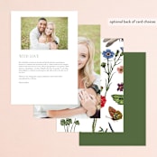 "Svelte" - Menus in Ivory by Erin Hodges - Back of Card Options