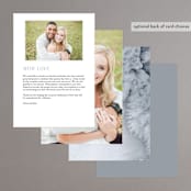 "Blueridge" - Menus in Ocean by Leah Bisch - Back of Card Options