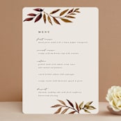 "botanical portrait" - Menus in Leather by Kate Ahn - Front