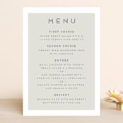 "Grounded in Love" - Menus in Porcelain by Nicole Walsh - Front