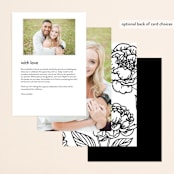 "our moment" - Menus in Tuxedo by Jill Means - Back of Card Options