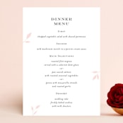 "Emblem" - Menus in Petal by Kimberly FitzSimons - Front
