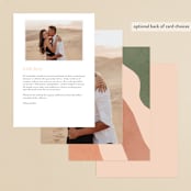 "Abstract" - Menus in Desert by Kelly Schmidt - Back of Card Options