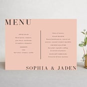 "Magazine Serif" - Menus in Sand Dunes by Elly - Front