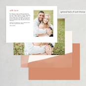 "Magazine Serif" - Menus in Sand Dunes by Elly - Back of Card Options