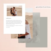 "Frame" - Menus in Granite by Lori Wemple - Back of Card Options