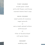"sky poetry" - Menus in Daylight by Sumak Studio - Detail