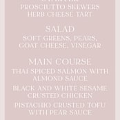 "Marry You" - Menus in Blush by Design Lotus - Detail