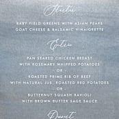 "Romantic Watercolor" - Menus in Mist by Sparkvites - Detail