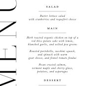 "Coupling" - Menus in Cloud by Lauren Chism - Detail