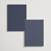 "Marked" - Menus in Navy by JoAnn Jinks - Back of Card Options