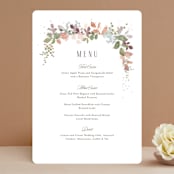 "Wesleyan Hill" - Menus in Wildflower by Jennifer Wick - Front