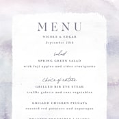 "Lavender fields" - Menus in Lavender by Hooray Creative - Detail