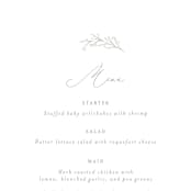 "Essential" - Menus in Mist by Design Lotus - Detail