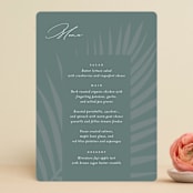 "Faded Palm" - Menus in Mist by Lauren Chism - Front