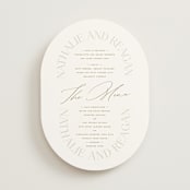 "oval" - Menus in Natural by Leah Bisch - Front
