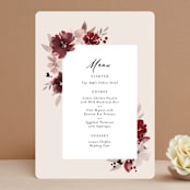 "Emyn" - Menus in Burgundy by Itsy Belle Studio - Front