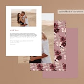 "Emyn" - Menus in Burgundy by Itsy Belle Studio - Back of Card Options