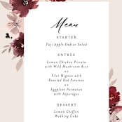 "Emyn" - Menus in Burgundy by Itsy Belle Studio - Detail