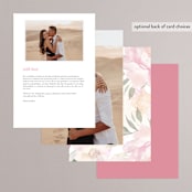"beautiful peonies" - Menus in Spring by Phrosné Barwood - Back of Card Options